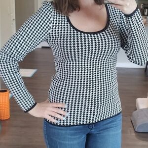 Black and White Women's Top